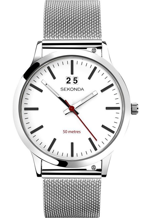 Zegarek Sekonda Zegarek męski Sekonda 1940 srebrny. Kolor: srebrny