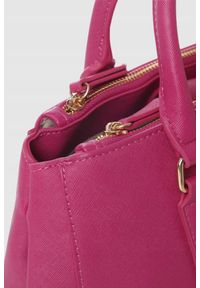 Valentino by Mario Valentino - VALENTINO Mała różowa shopperka Zero Shopping. Kolor: różowy. Wzór: paski #3