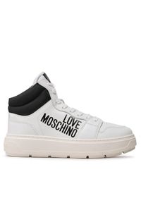 Love Moschino - Sneakersy LOVE MOSCHINO. Kolor: biały