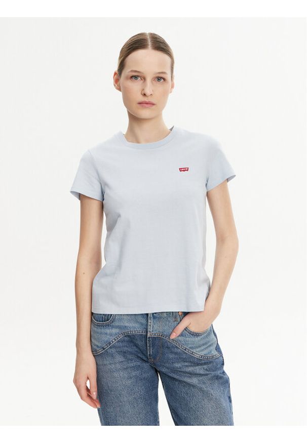 Levi's® T-Shirt Perfect 39185-0361 Błękitny Regular Fit. Kolor: niebieski. Materiał: bawełna