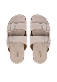 GANT - Gant Klapki 32663295 Beżowy. Kolor: beżowy. Materiał: skóra, zamsz #6