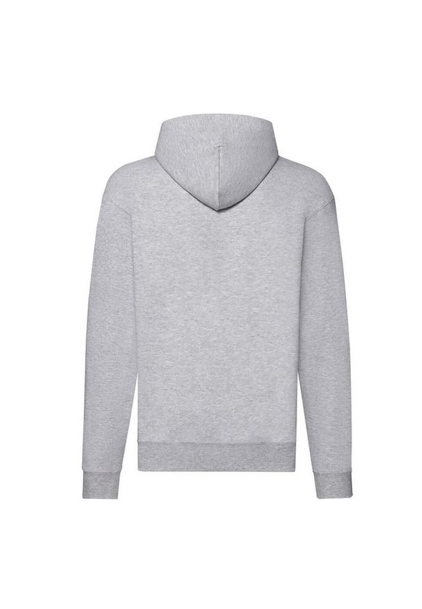 FRUIT OF THE LOOM - Męska Kurtka Z Kapturem Classic Heather. Typ kołnierza: kaptur. Kolor: szary. Sport: turystyka piesza