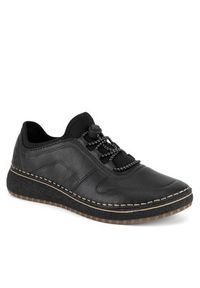 Rieker Sneakersy 50960-00 Czarny. Kolor: czarny. Materiał: skóra #7