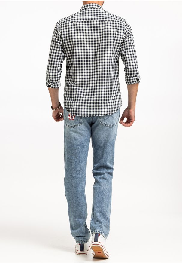 Wrangler - WRANGLER GREENSBORO MĘSKIE SPODNIE JEANSOWE JEANSY DŻINSY RACING INDIGO W15QBF22Y 112325874