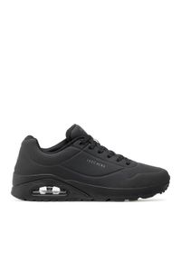 skechers - Skechers Sneakersy Uno-Stand On Air 52458/BBK Czarny. Kolor: czarny. Materiał: skóra #1