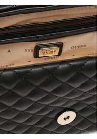 Guess Torebka Everlee HWEG86 79210 Czarny. Kolor: czarny. Materiał: skórzane
