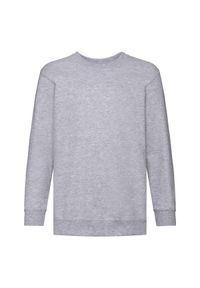 FRUIT OF THE LOOM - Bluza Dziecięca Classic Plain Setin. Kolor: szary