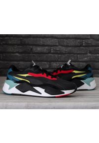 Buty sportowe sneakersy Puma RS-X PUZZLE. Kolor: biały, czarny, czerwony, wielokolorowy