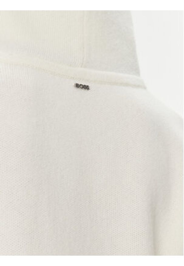 BOSS - Boss Sukienka codzienna Faila 50501641 Biały Regular Fit. Okazja: na co dzień. Kolor: biały. Materiał: wełna. Typ sukienki: proste. Styl: casual