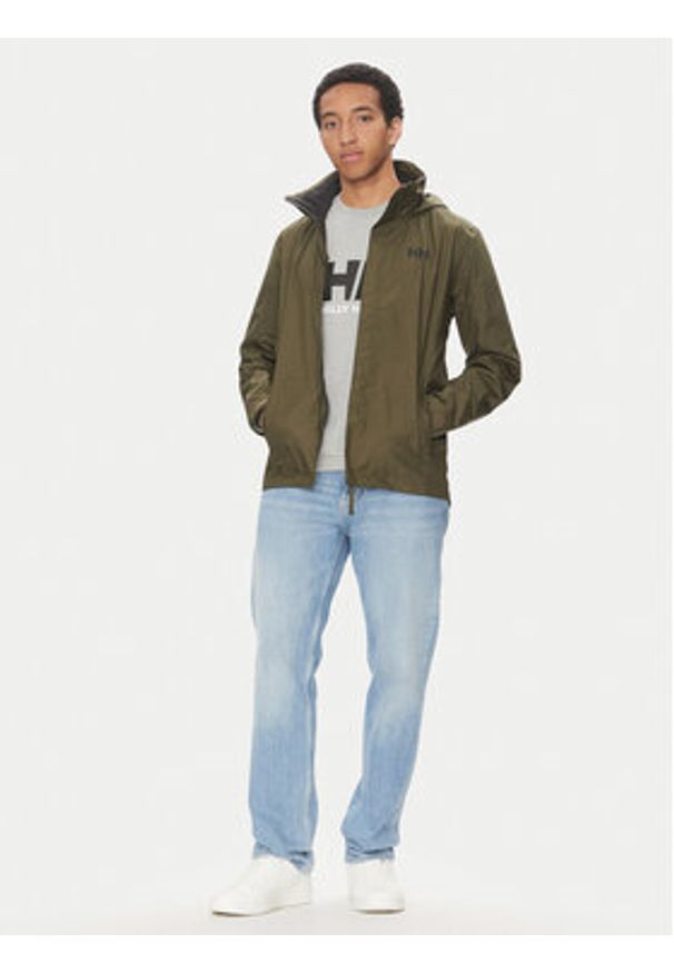 Helly Hansen Kurtka przeciwdeszczowa Dubliner 62643 Khaki Regular Fit. Kolor: brązowy. Materiał: syntetyk