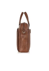Ochnik - Torba męska. Kolor: brązowy. Materiał: skóra #6