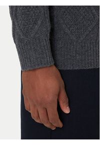 TOMMY HILFIGER - Tommy Hilfiger Golf MW0MW40914 Szary Regular Fit. Typ kołnierza: golf. Kolor: szary. Materiał: wełna #2