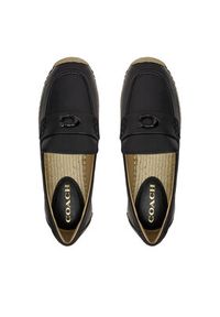 Coach Espadryle Camilla CR045 Czarny. Kolor: czarny. Materiał: skóra #5