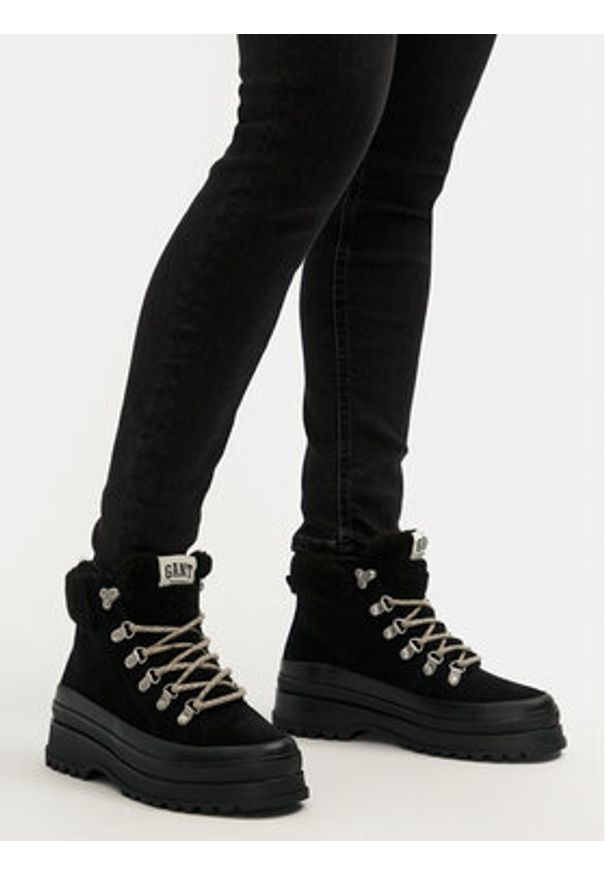 GANT - Gant Trapery Wintly 29543794 Czarny. Kolor: czarny. Materiał: zamsz, skóra