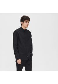 Cropp - Koszula z bawełny oxford - Czarny. Kolor: czarny. Materiał: bawełna #1