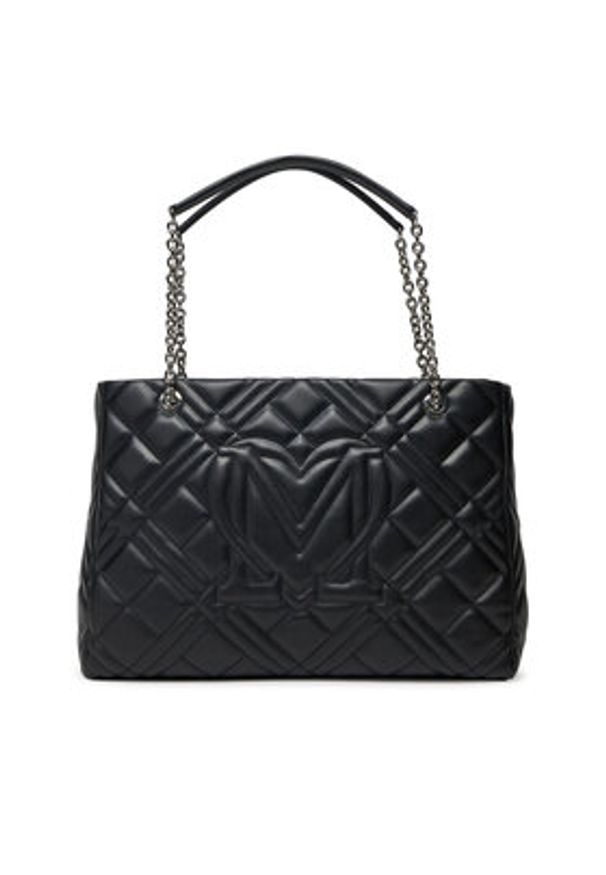 Love Moschino - LOVE MOSCHINO Torebka JC4145PP0MLA000B Czarny. Kolor: czarny. Materiał: skórzane