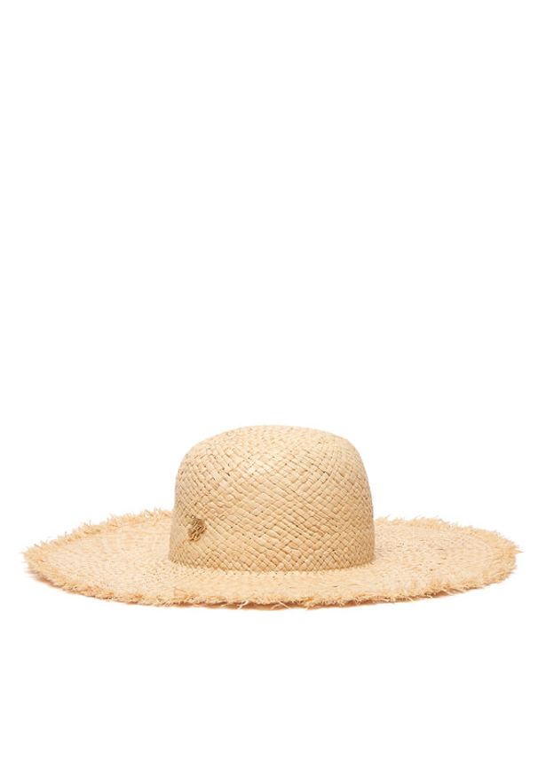 TOMMY HILFIGER - Tommy Hilfiger Kapelusz Summer Shop AW0AW18673 Beżowy jasny. Kolor: beżowy