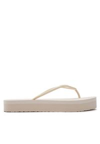 Calvin Klein Japonki Flatform Ff Deboss Logo Tpu HW0HW01977 Beżowy. Kolor: beżowy. Materiał: syntetyk #3