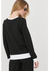 Love Moschino bluza damska kolor czarny z nadrukiem. Okazja: na co dzień. Kolor: czarny. Długość rękawa: długi rękaw. Długość: długie. Wzór: nadruk. Styl: casual #5