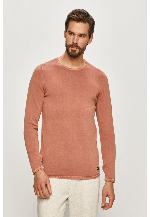 Only & Sons - Sweter. Okazja: na co dzień. Kolor: brązowy. Materiał: dzianina. Styl: casual