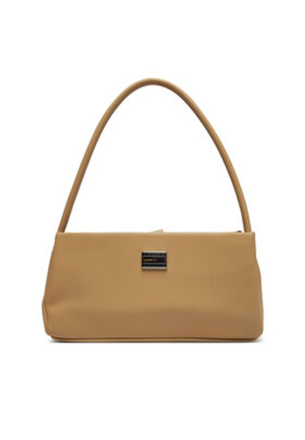 Tommy Jeans Torebka AW0AW17295 ACT Beżowy. Kolor: beżowy. Materiał: skórzane