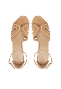Lauren Ralph Lauren - LAUREN RALPH LAUREN Sandały Allie 802966856001 Beżowy. Kolor: beżowy. Materiał: skóra