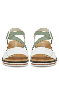 Rieker Sandały V3660-52 Zielony. Kolor: zielony. Materiał: syntetyk, materiał #6