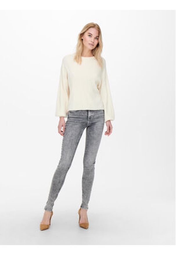 only - ONLY Jeansy 15245366 Szary Skinny Fit. Kolor: szary