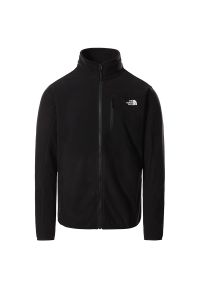 Bluza The North Face Glacier Pro 0A5IHSKX71 - czarna. Kolor: czarny. Materiał: materiał, polar, poliester. Wzór: aplikacja. Styl: klasyczny. Sport: turystyka piesza