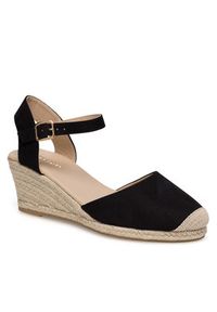 Jenny Fairy Espadryle WYL2610-2 Czarny. Kolor: czarny. Materiał: materiał #8