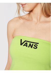 Vans Top Wm Flying V Tube VN0A53PN Żółty Slim Fit. Kolor: żółty. Materiał: bawełna