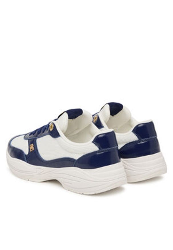 TOMMY HILFIGER - Tommy Hilfiger Sneakersy Modern Runner Shiny Leather FW0FW09413 Granatowy. Kolor: niebieski. Materiał: skóra