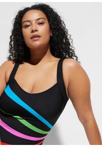 bonprix - Kostium kąpielowy shape ze wstawkami, wysoki stopień modelowania sylwetki. Kolor: czarny #2