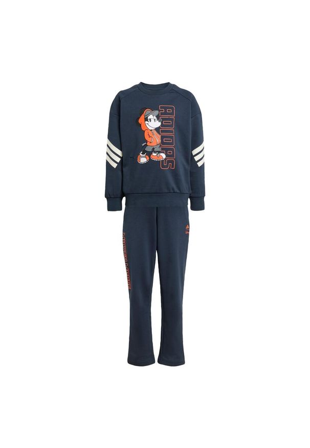 Adidas - Zestaw Disney Mickey Mouse Jogger Kids. Kolor: żółty, pomarańczowy, wielokolorowy, fioletowy. Wzór: motyw z bajki