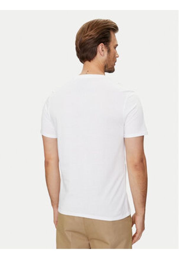 Guess Jeans T-Shirt M4YI55 K8HM0 Biały Regular Fit. Kolor: biały. Materiał: bawełna