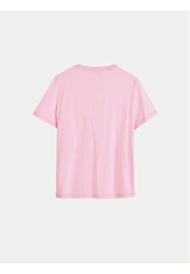 Desigual T-Shirt Brandy 24WWTK24 Różowy Regular Fit. Kolor: różowy. Materiał: bawełna