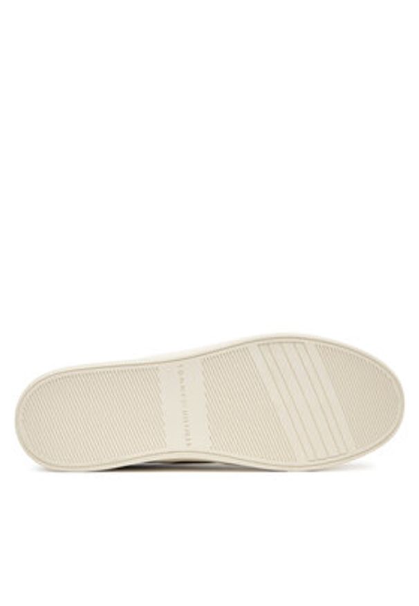TOMMY HILFIGER - Tommy Hilfiger Sneakersy Casual FW0FW09050 Brązowy. Okazja: na co dzień. Kolor: brązowy. Materiał: zamsz, skóra