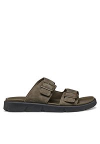 Klapki Geox. Kolor: brązowy #1