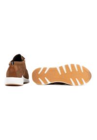 ButBal Damskie buty trekkingowe skóra 674BB brązowe. Kolor: brązowy. Materiał: skóra #6
