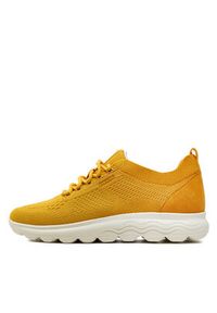 Geox Sneakersy D Spherica D15NUA 06K22 C2000 Żółty. Kolor: żółty. Materiał: mesh, materiał