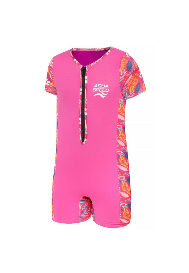 Strój jednoczęściowy plażowy dla dzieci Aqua Speed Neosplash. Kolor: różowy