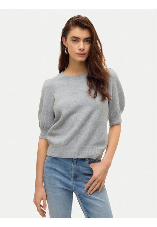 Vero Moda Sweter Doffy 10278313 Szary Regular Fit. Kolor: szary. Materiał: syntetyk