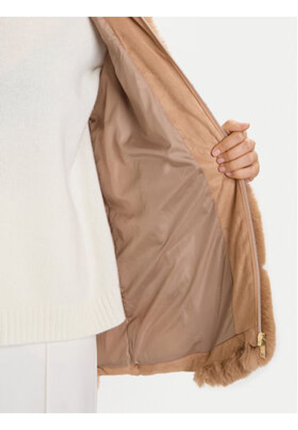 Rinascimento Bezrękawnik CFC0122220003 Beżowy Regular Fit. Kolor: beżowy. Materiał: syntetyk. Długość rękawa: bez rękawów