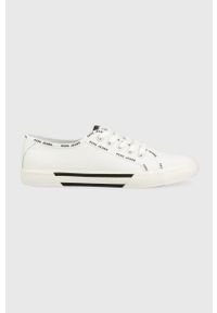 Pepe Jeans tenisówki BRADY damskie kolor biały PLS31437. Kolor: biały. Materiał: guma #1