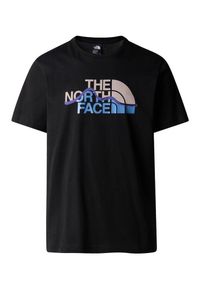 Koszulka turystyczna męska The North Face M Mountain Line Tee. Kolor: czarny. Sport: turystyka piesza