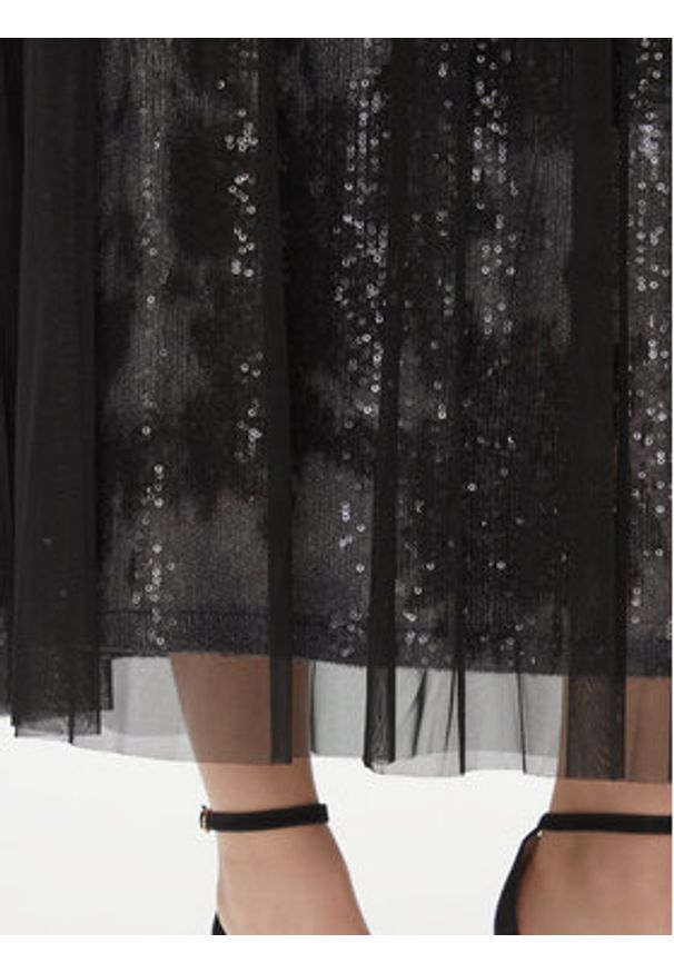 Liu Jo Spódnica tiulowa TA4019 J4623 Czarny Regular Fit. Kolor: czarny. Materiał: syntetyk