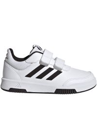 Adidas - Buty adidas Tensaur Sport 2.0 Cf Jr GW1981 białe. Okazja: na spacer, na co dzień. Zapięcie: rzepy. Kolor: biały. Materiał: skóra, syntetyk, materiał, guma. Szerokość cholewki: normalna. Sport: turystyka piesza