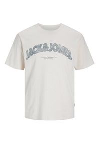 Jack & Jones - Jack&Jones T-Shirt Almeria 12276962 Beżowy Regular Fit. Kolor: beżowy. Materiał: bawełna #6