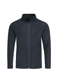 Stedman - Męska Klasyczna Bluza Polarowa. Kolor: niebieski. Materiał: polar. Sezon: zima. Styl: klasyczny #1