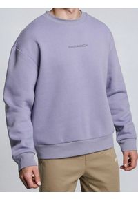 Sinsay - Bluza crewneck z nadrukiem - fioletowy. Kolor: fioletowy. Wzór: nadruk